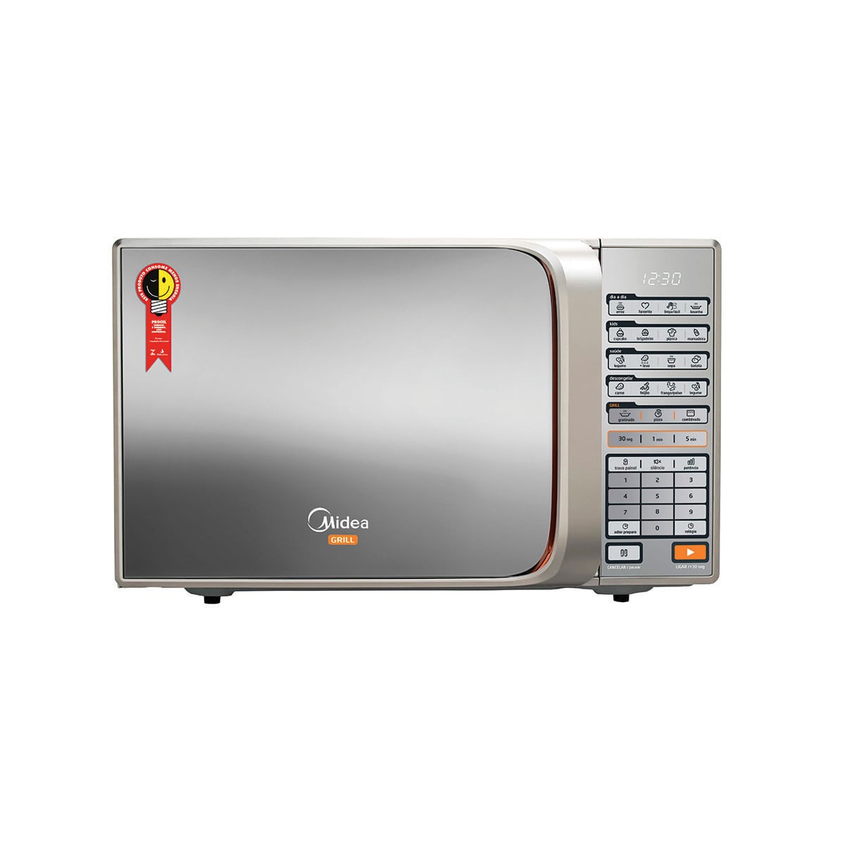 Micro-ondas Midea MTAG42 31L Espelhado 220V — Grill Eletrônico e Visual Espelhado Premium