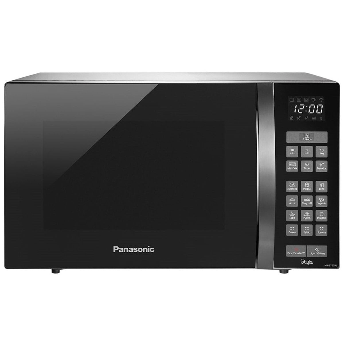 Micro-ondas Panasonic NN-ST67H 32L Inox 220V — Inverter Panasonic com 24 Receitas