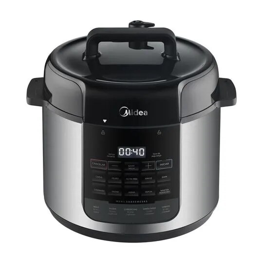 Panela de Pressão Elétrica Midea NutriPro 5L — Cozimento Silencioso e Ultra Seguro