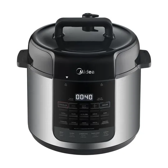 Panela de Pressão Elétrica Midea 5L NutriPro Inox — Alta Performance