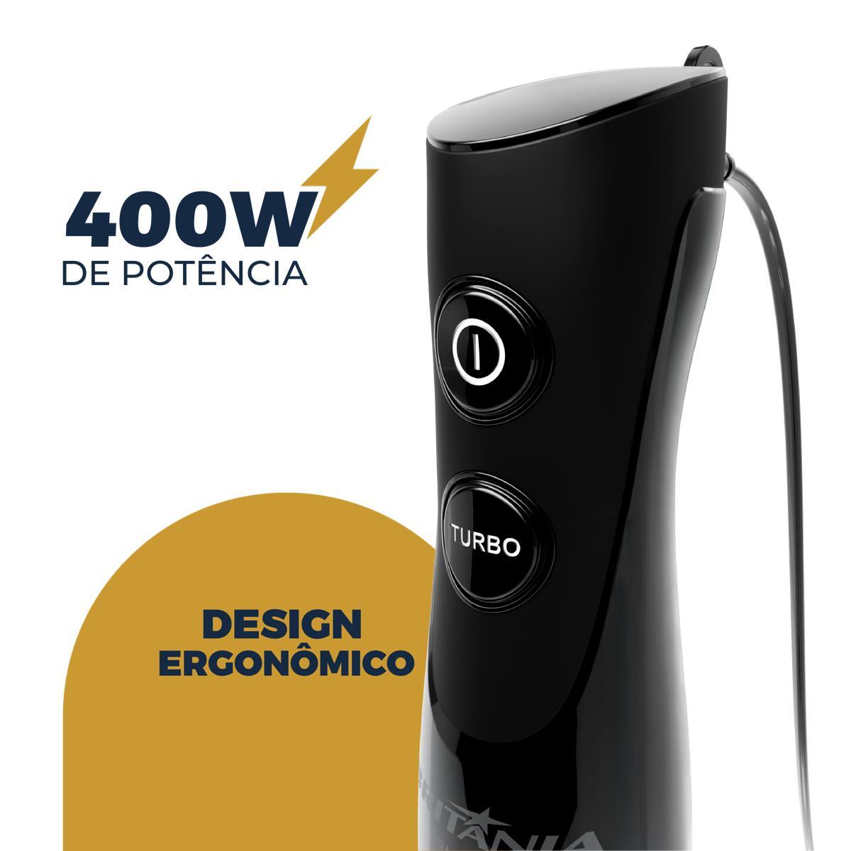 Mixer Britânia BMX40A 400W 2 Velocidades — Novo Lacrado - vista 3