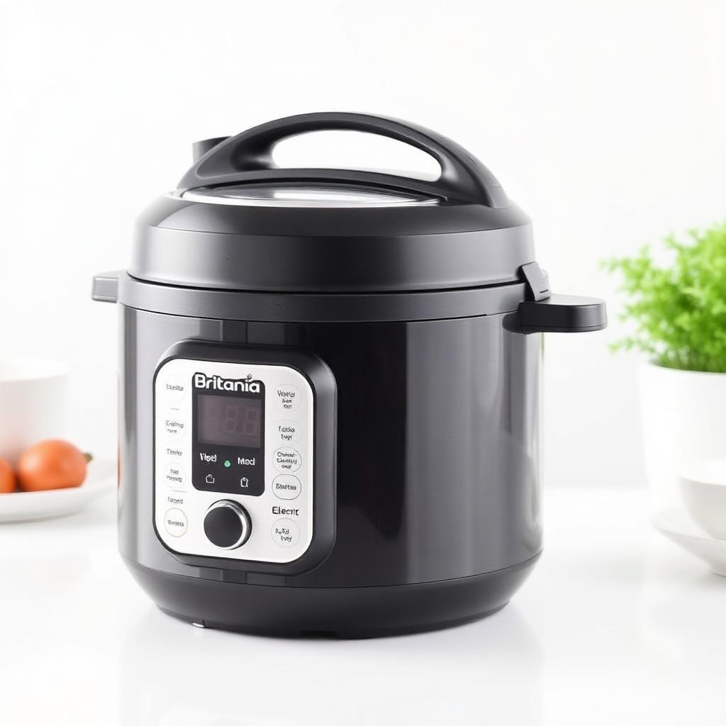 Panela de Pressão Elétrica Britânia BPE03 5L Digital Preta 127V — Receitas Rápidas e Saudáveis
