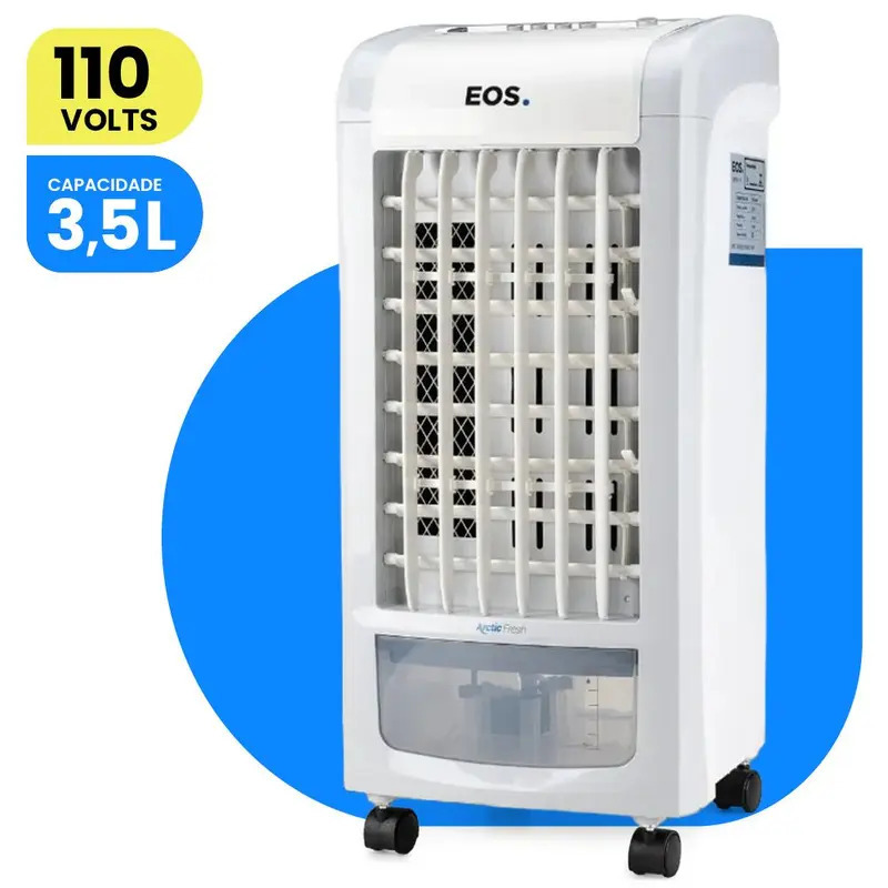 Climatizador de Ar 4 em 1 Portátil 3,5L — Refresca, Umidifica e Purifica em um Só Aparelho